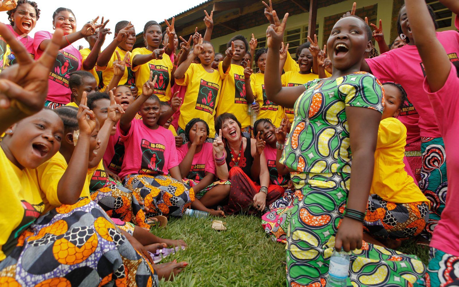 Eve Ensler and members of City of Joy.